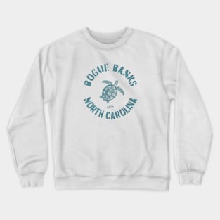 Bogue Banks, North Carolina, Sea Turtle Crewneck Sweatshirt